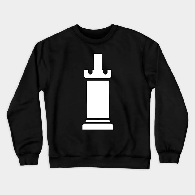 Red Rook Rising - All White Crewneck Sweatshirt by PunTee